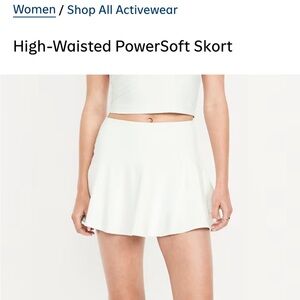 Old Navy Classic White Skort